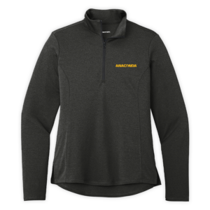 Anaconda | Ladies Endeavor 1/2-Zip Pullover in Black Heather