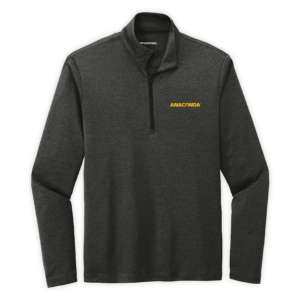 Anaconda | Men's Endeavor 1/2-Zip Pullover in Black Heather