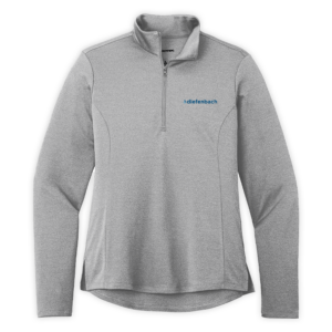 Diefenbach | Ladies Endeavor 1/2-Zip Pullover in Light Grey Heather
