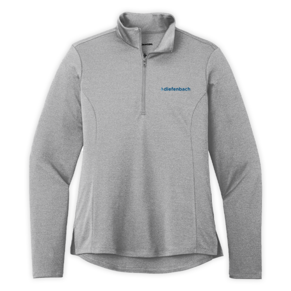 Diefenbach | Ladies Endeavor 1/2-Zip Pullover in Light Grey Heather