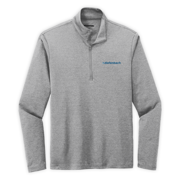 Diefenbach | Men's Endeavor 1/2-Zip Pullover in Light Grey Heather