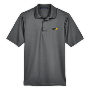 EIW | CrownLux Performance® Men's Plaited Polo in Graphite