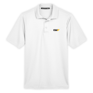 EIW | CrownLux Performance® Men's Plaited Polo in White