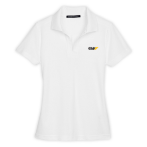 EIW | CrownLux Performance® Ladies' Plaited Polo in White