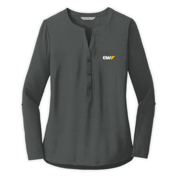 EIW | Ladies Concept Henley Tunic in Grey Smoke