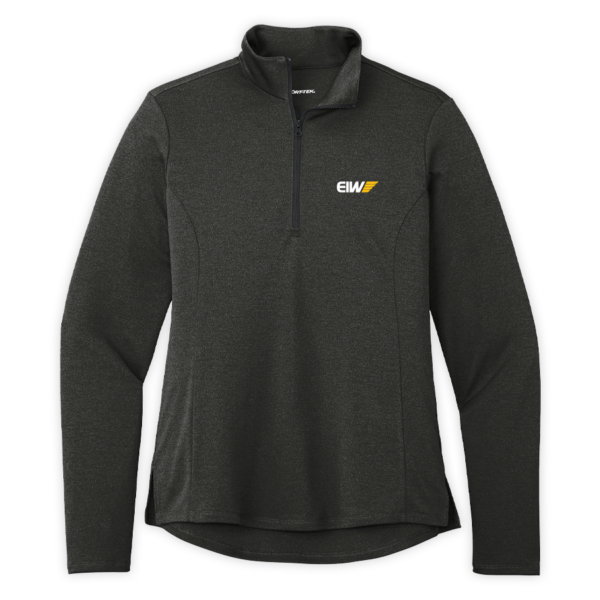 EIW | Ladies Endeavor 1/2-Zip Pullover in Black Heather