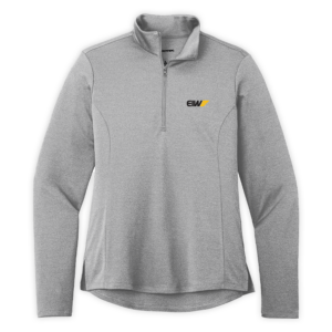 EIW | Ladies Endeavor 1/2-Zip Pullover in Light Grey Heather