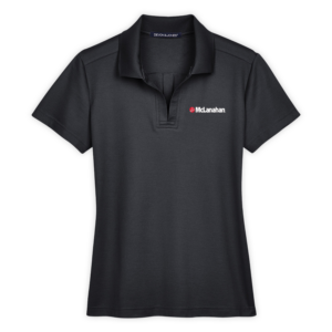 McLanahan | CrownLux Performance® Ladies' Plaited Polo in Black