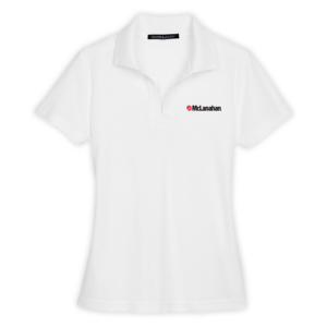 McLanahan | CrownLux Performance® Ladies' Plaited Polo in White