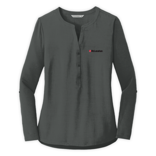 McLanahan | Ladies Concept Henley Tunic in Grey Smoke