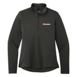 McLanahan | Ladies Endeavor 1/2-Zip Pullover in Black Heather