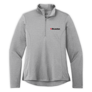 McLanahan | Ladies Endeavor 1/2-Zip Pullover in Light Grey Heather