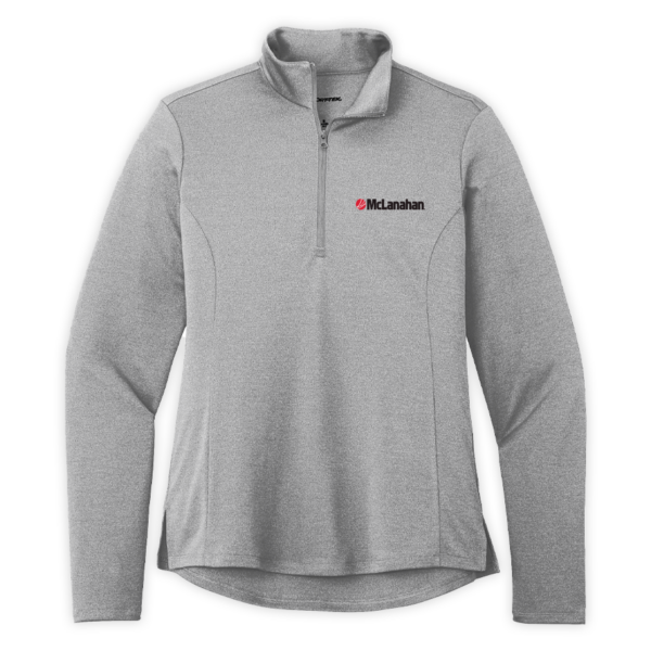 McLanahan | Ladies Endeavor 1/2-Zip Pullover in Light Grey Heather