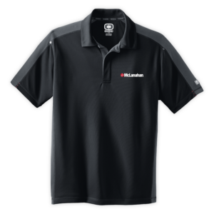 McLanahan | Men's Trax Polo in Blacktop/Diesel Grey/Signal Red