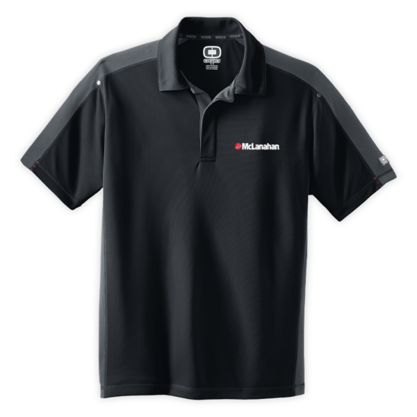McLanahan | Men's Trax Polo in Blacktop/Diesel Grey/Signal Red