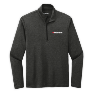 McLanahan | Men's Endeavor 1/2-Zip Pullover in Black Heather