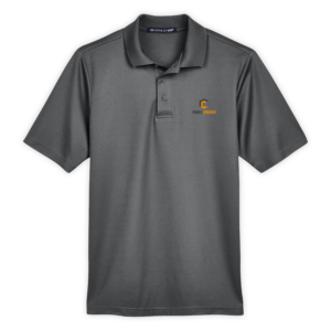 RubbleCrusher | CrownLux Performance® Men's Plaited Polo in Graphite