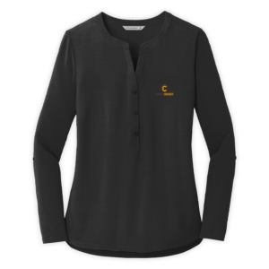 RubbleCrusher | Ladies Concept Henley Tunic in Black