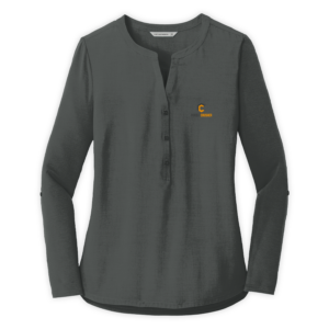 RubbleCrusher | Ladies Concept Henley Tunic in Grey Smoke